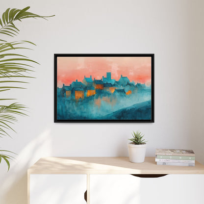 A Castle Town - Beautiful Landscape Canvas Print for Home Décor