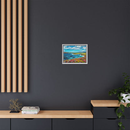 Dingle Peninsula wall art featuring a scenic view of Ireland's rugged coastline, printed on high-quality canvas with a premium frame.