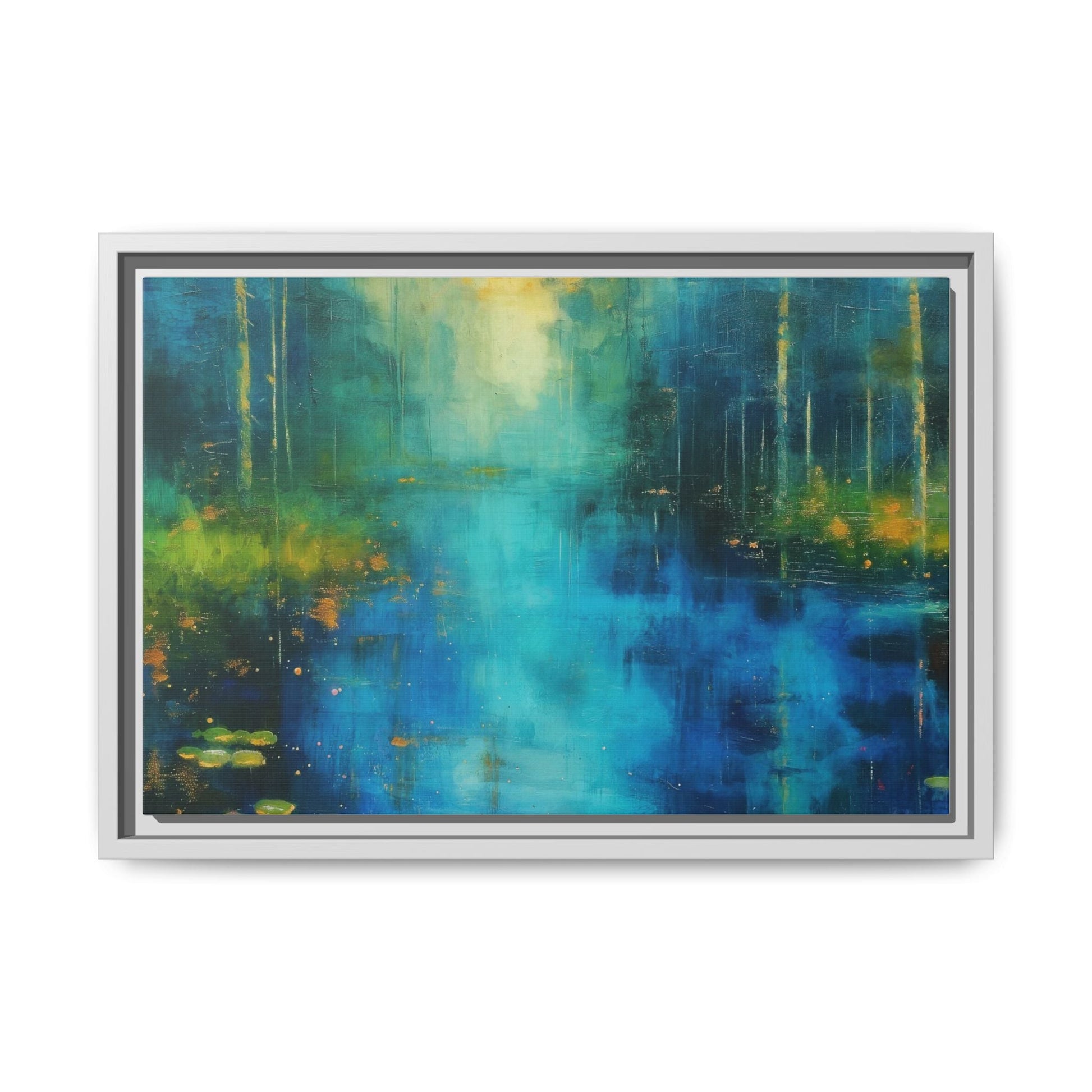 Symphony in Blue - Vibrant Abstract Canvas Print for Stylish Home Décor