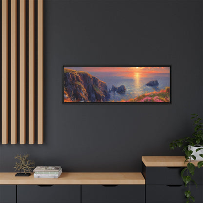 End of The Day wall art featuring a serene sunset landscape, printed on high-quality canvas to bring peaceful beauty and warmth to your home décor.