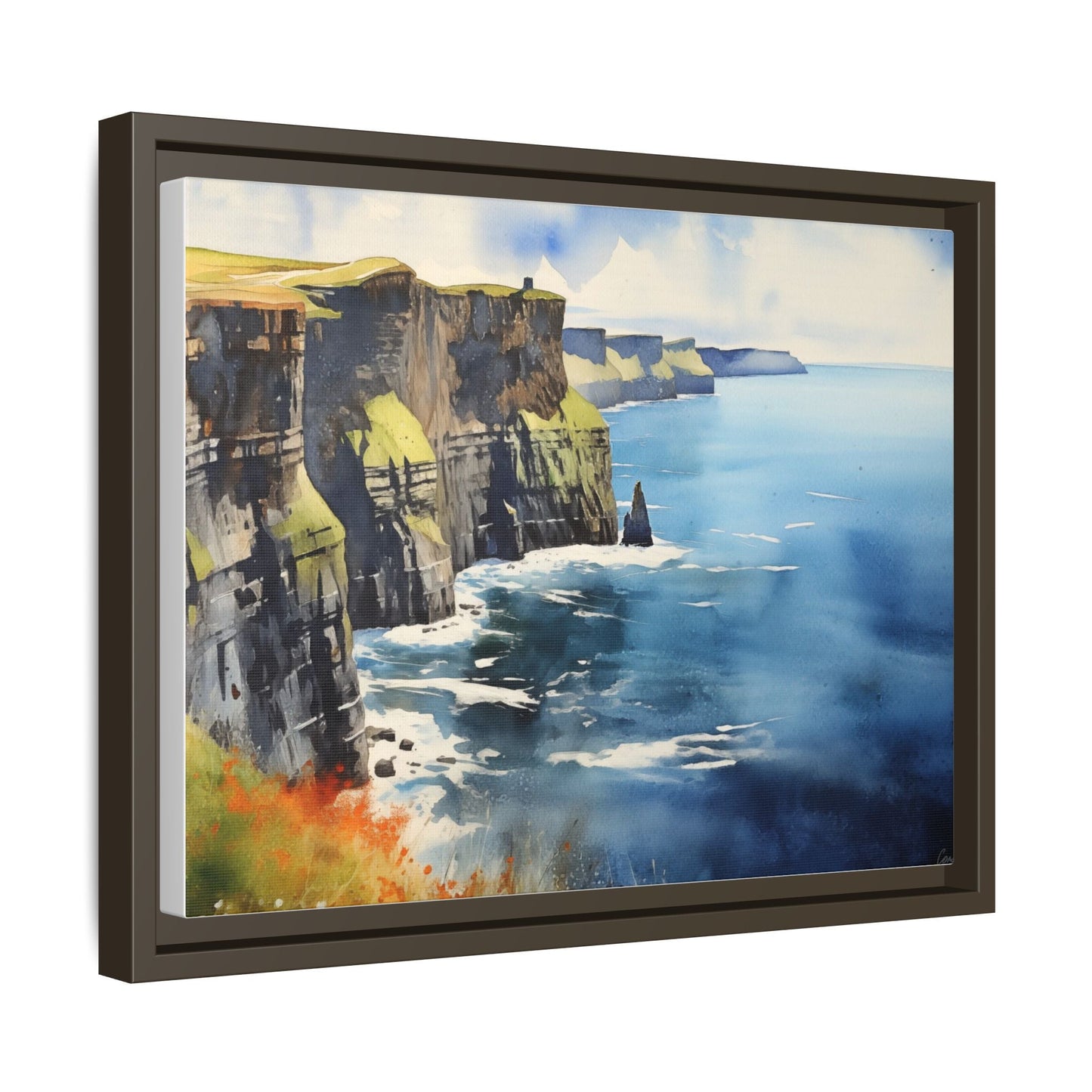 Cliffs of Moher Midday Sun - Beautiful Coastal Landscape Canvas Print