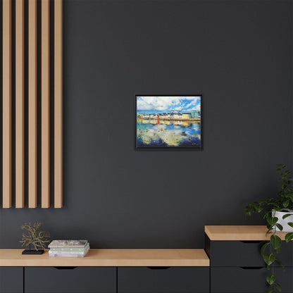 Galway Reflections wall art featuring serene Irish landscapes and water reflections, framed in premium quality wood.