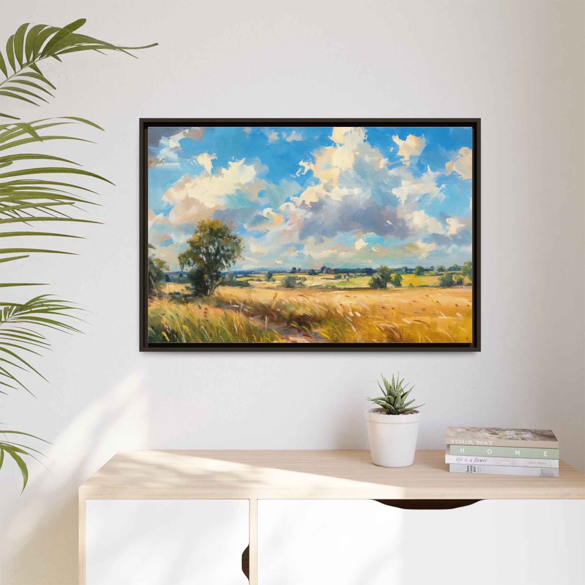 Summer Fields County Mayo Wall Art - Vibrant Irish Landscape Canvas Print