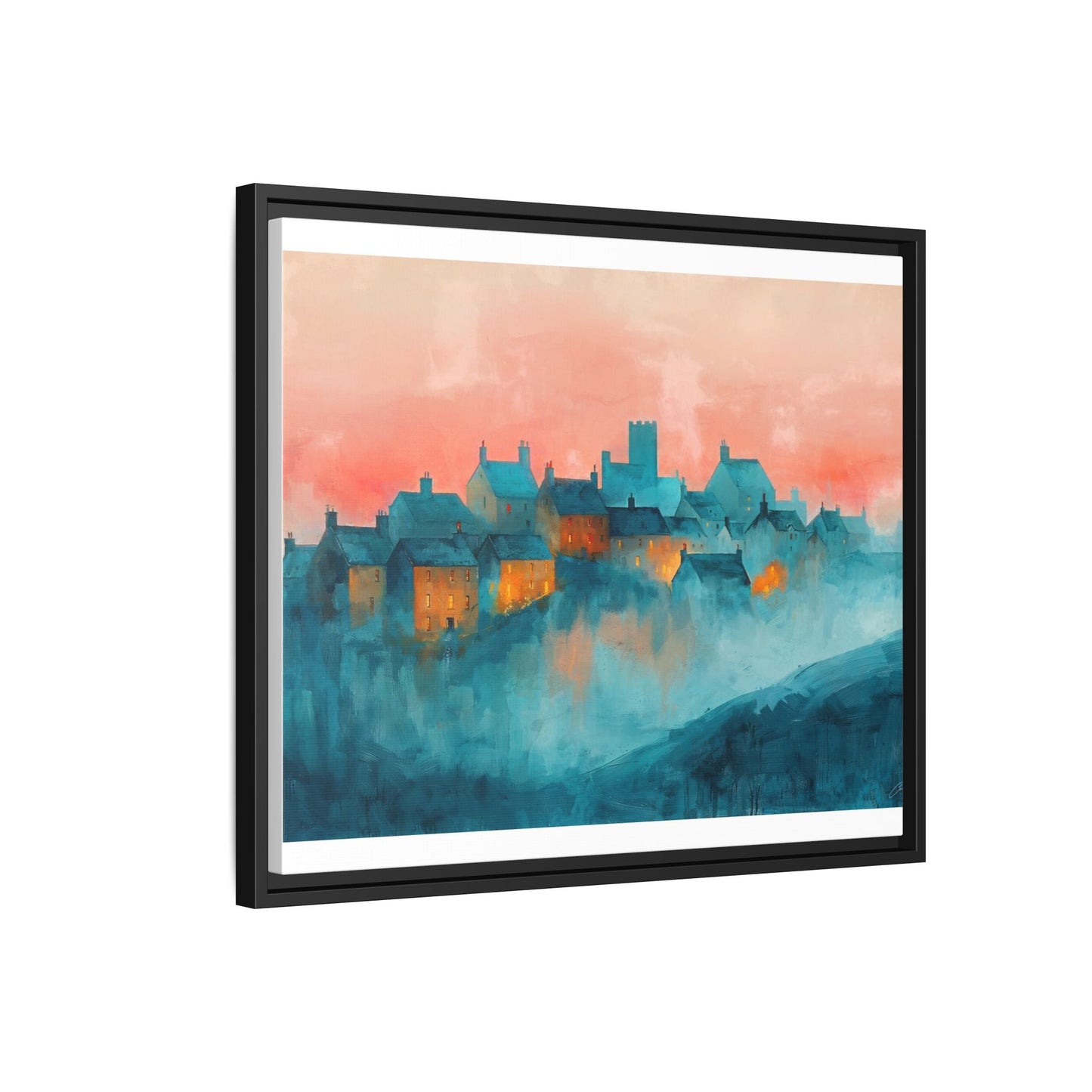 A Castle Town - Beautiful Landscape Canvas Print for all places Décor