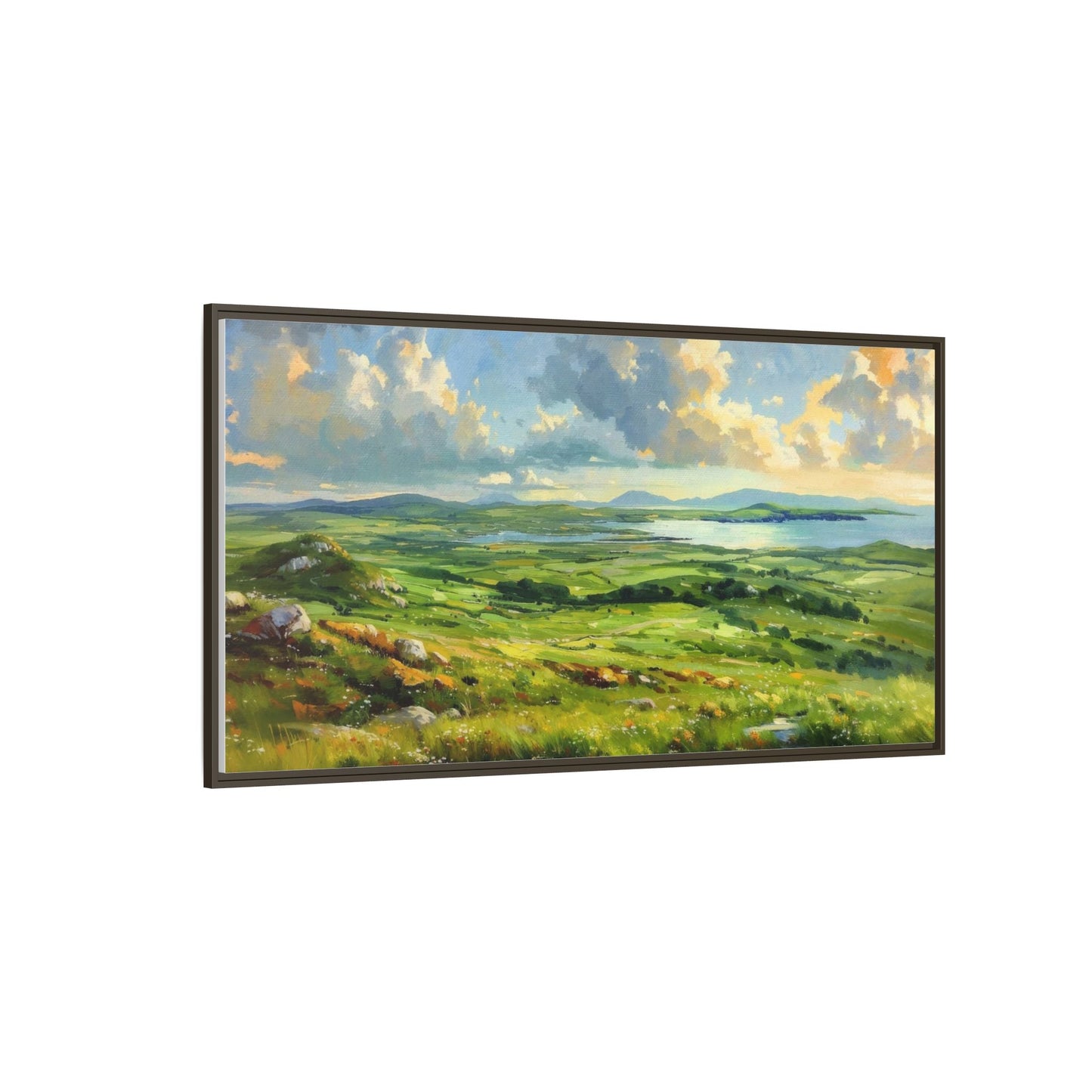 Wild Atlantic Summer Vista Wall Art - Breathtaking Coastal Landscape for Home Décor