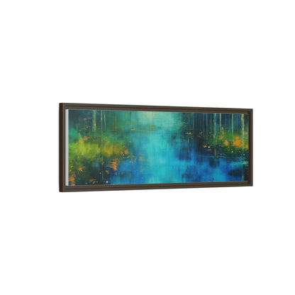 Symphony in Blue - Vibrant Abstract Canvas Print for Stylish Home Décor