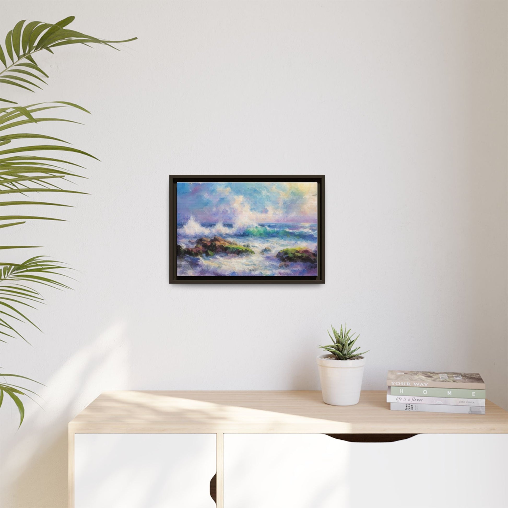 Achill Shoreline wcol wall art showcasing the stunning Irish coastal landscape, printed on high-quality canvas for a timeless and serene addition to your home décor.