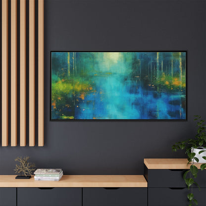 Symphony in Blue - Vibrant Abstract Canvas Print for Stylish Home Décor