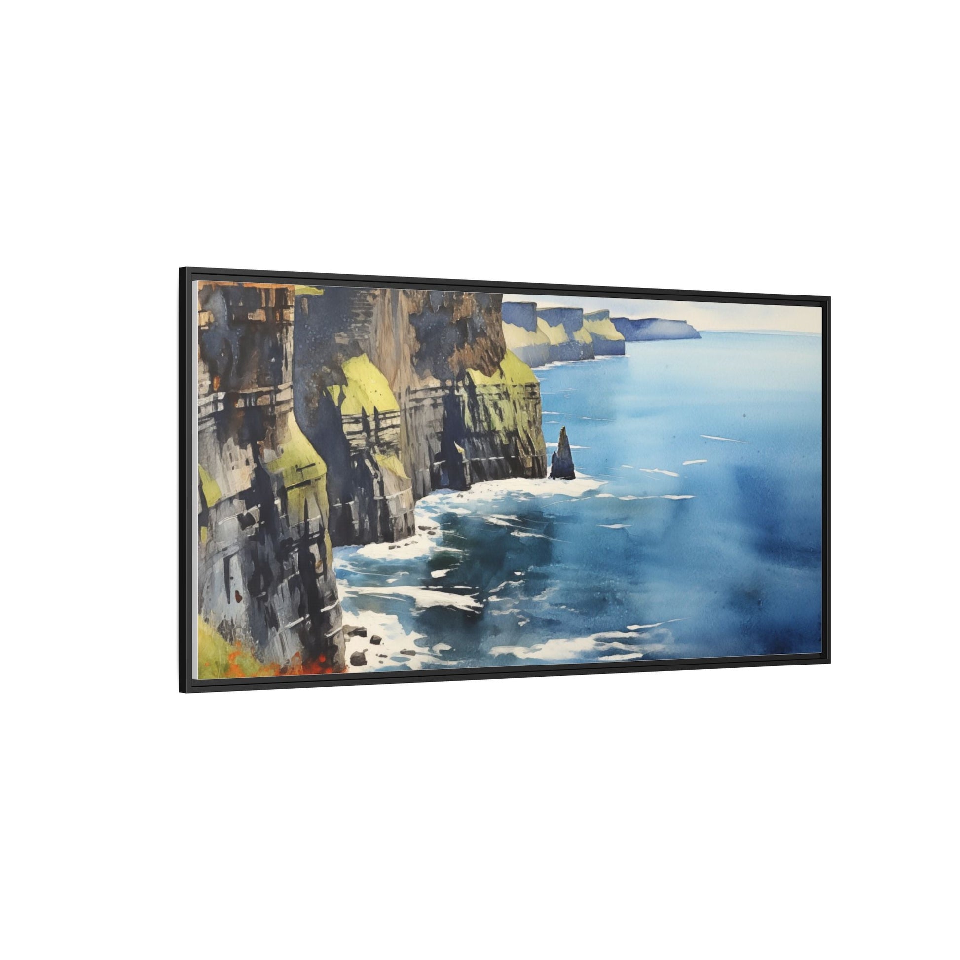 Cliffs of Moher Midday Sun - Beautiful Coastal Landscape Canvas Print