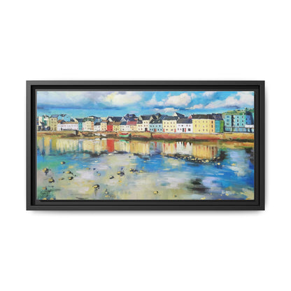 Galway Reflections wall art featuring serene Irish landscapes and water reflections, framed in premium quality wood.