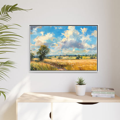 Summer Fields County Mayo Wall Art - Vibrant Irish Landscape Canvas Print