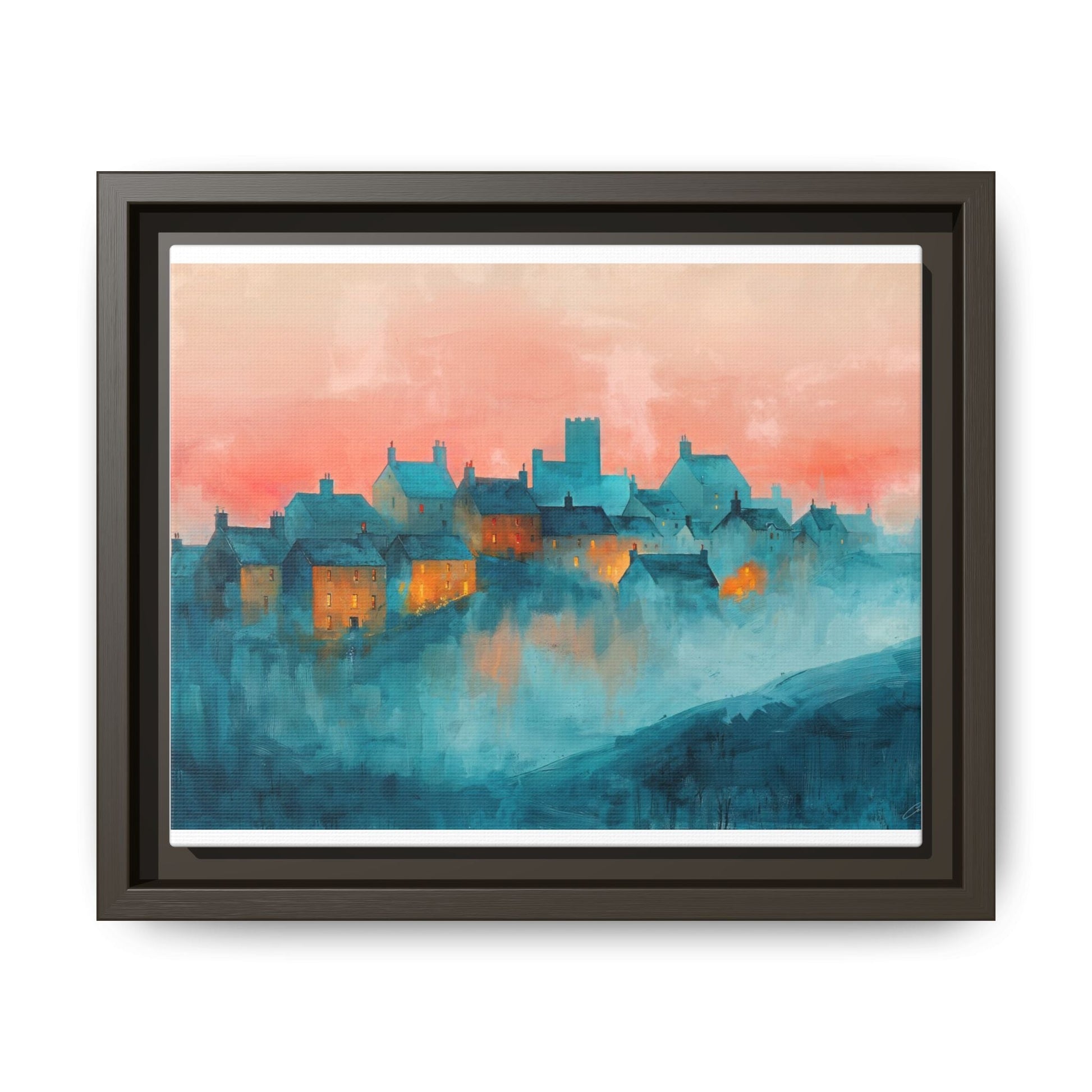 A Castle Town - Beautiful Landscape Canvas Print for Home Décor