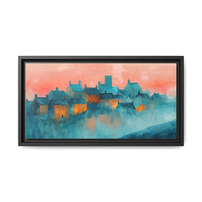 A Castle Town - Beautiful Landscape Canvas Print for Home Décor