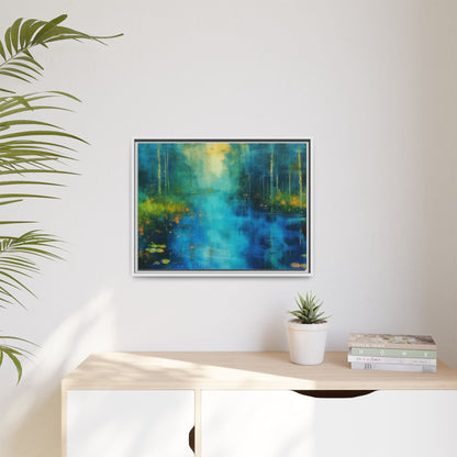 Symphony in Blue - Vibrant Abstract Canvas Print for Stylish Home Décor