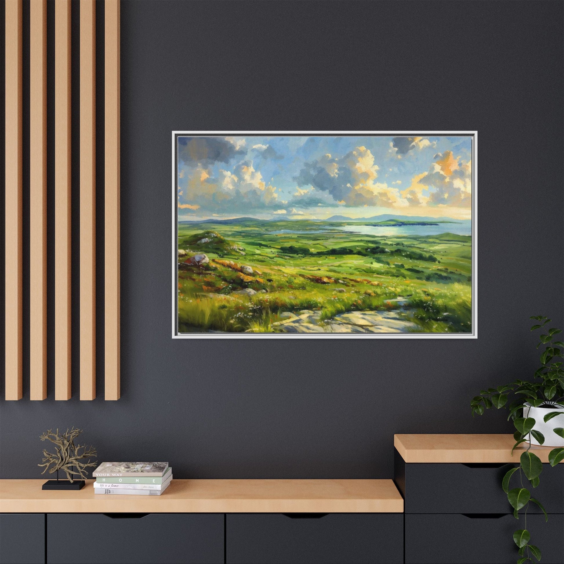 Wild Atlantic Summer Vista Wall Art - Breathtaking Coastal Landscape for Home Décor