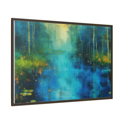 Symphony in Blue - Vibrant Abstract Canvas Print for Stylish Home Décor