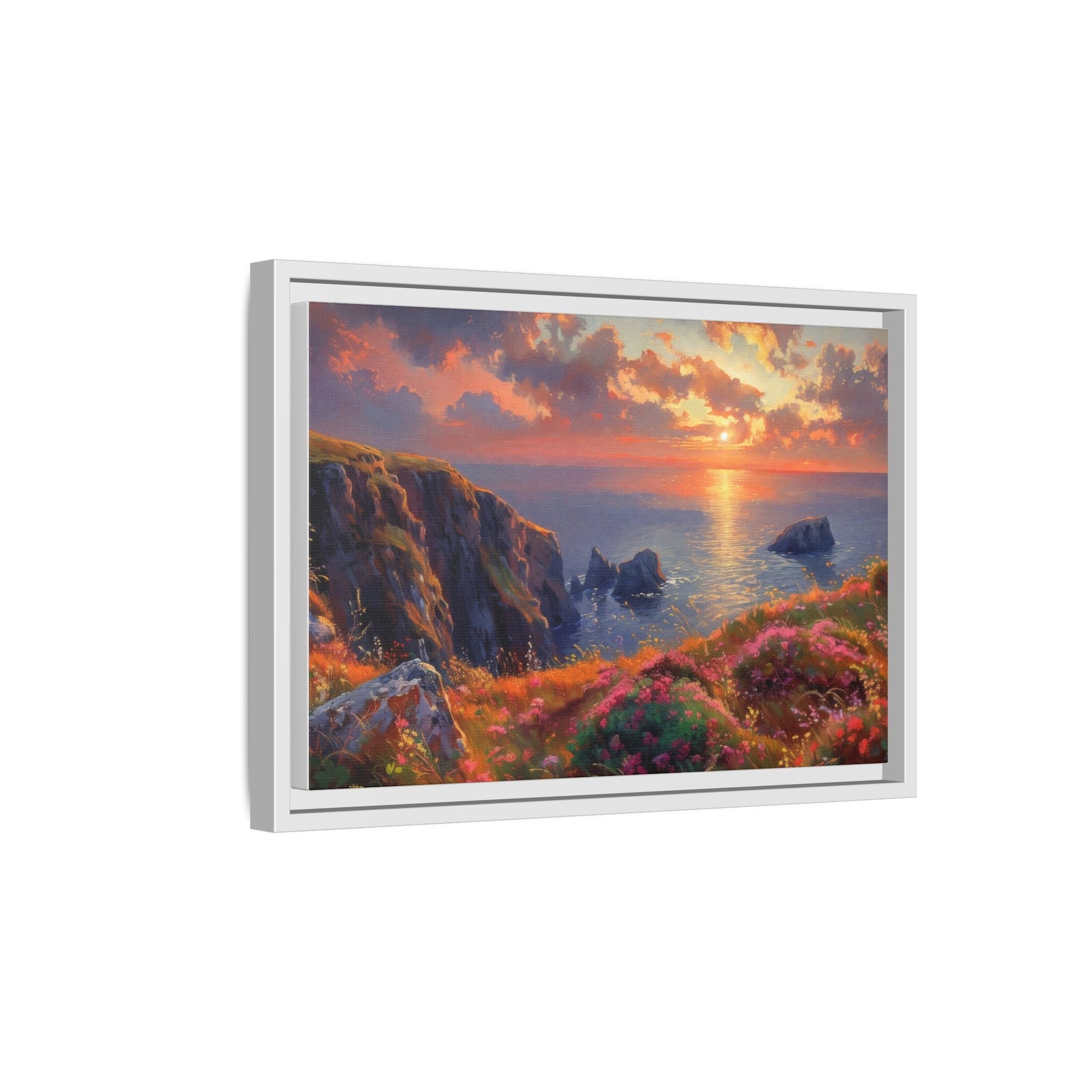 End of The Day wall art featuring a serene sunset landscape, printed on high-quality canvas to bring peaceful beauty and warmth to your home décor.