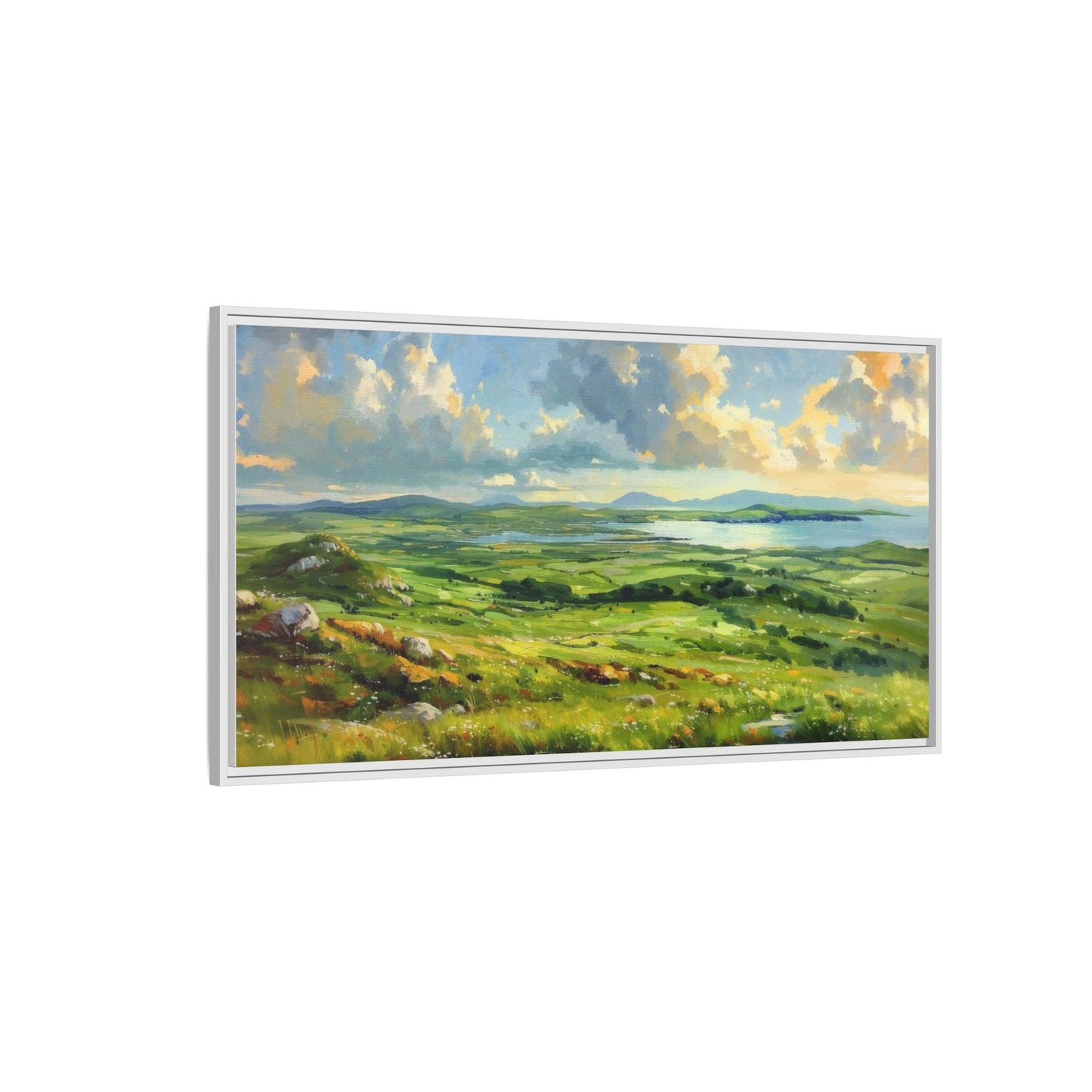 Wild Atlantic Summer Vista Wall Art - Breathtaking Coastal Landscape for Home Décor