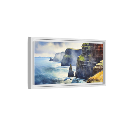 Watercolour of Cliffs of Moher – Beautiful Coastal Landscape Canvas Print