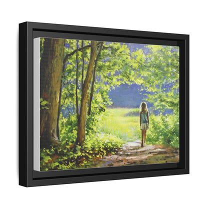 INTO THE LIGHT 11 – A captivating artwork featuring a luminous scene that evokes a sense of depth, movement, and serenity, framed in premium pinewood for timeless décor.