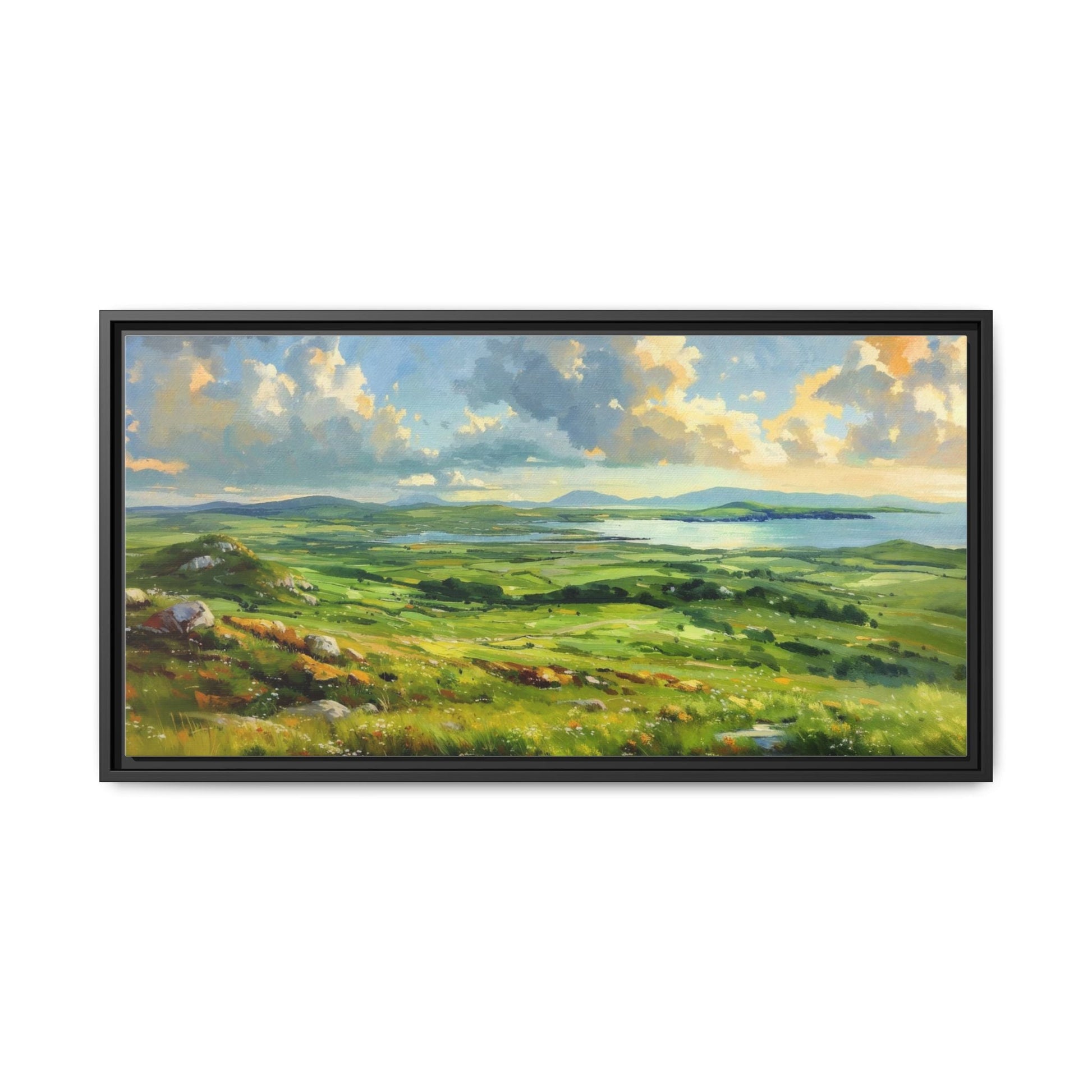 Wild Atlantic Summer Vista Wall Art - Breathtaking Coastal Landscape for Home Décor