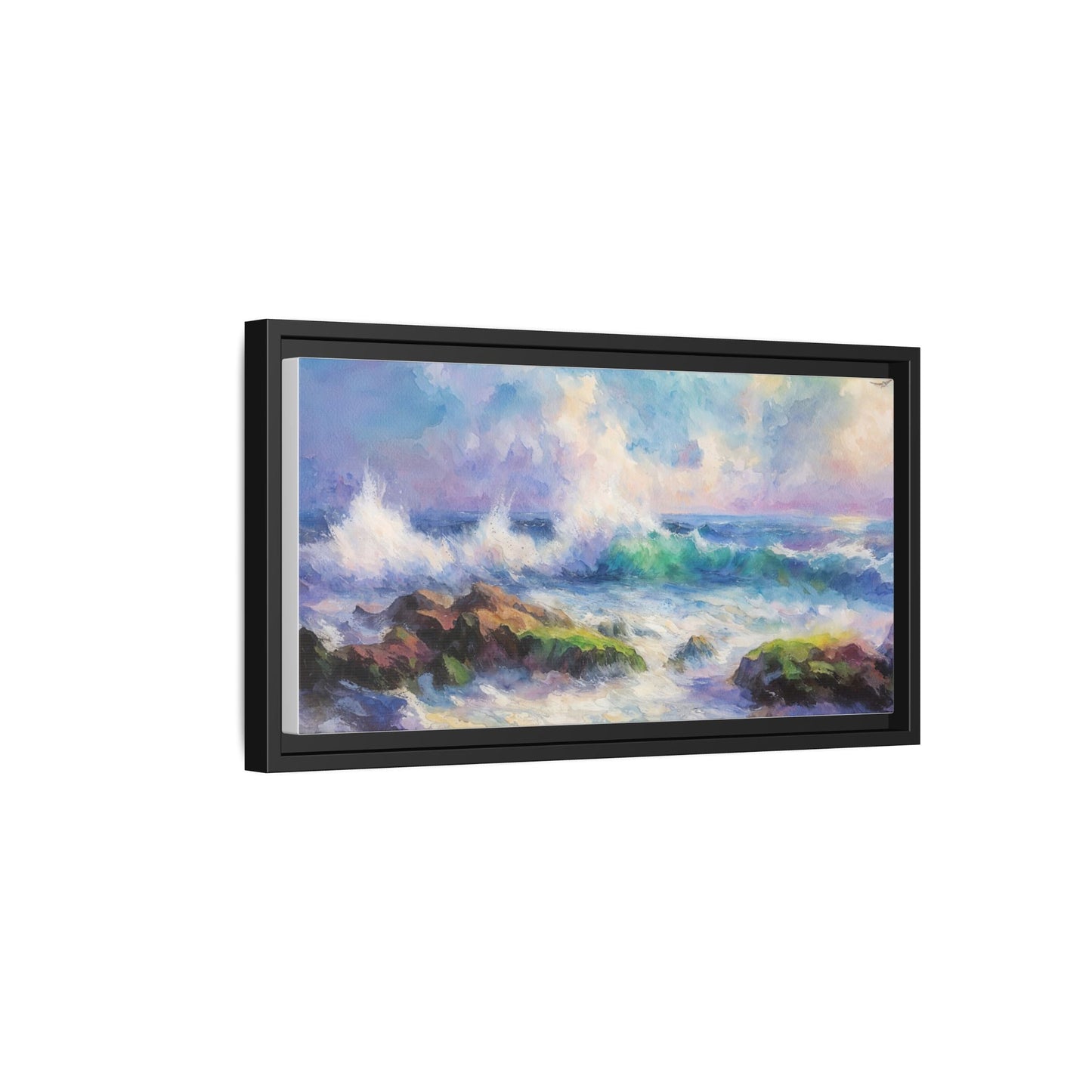 Achill Shoreline wcol wall art showcasing the stunning Irish coastal landscape, printed on high-quality canvas for a timeless and serene addition to your home décor.