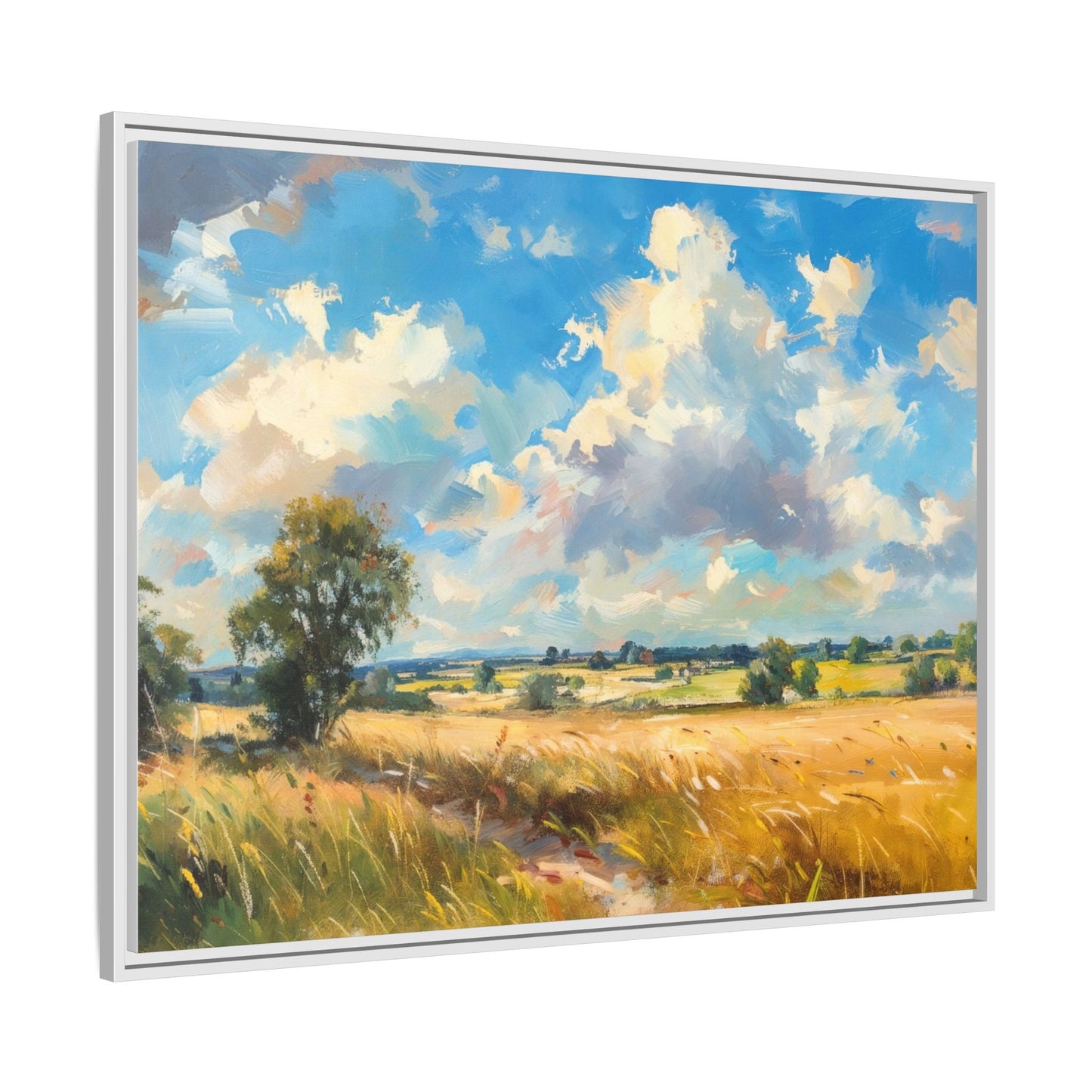 Summer Fields County Mayo Wall Art - Vibrant Irish Landscape Canvas Print