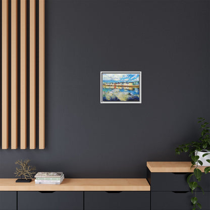 Galway Reflections wall art featuring serene Irish landscapes and water reflections, framed in premium quality wood.