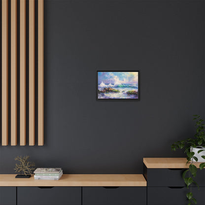 Achill Shoreline wcol wall art showcasing the stunning Irish coastal landscape, printed on high-quality canvas for a timeless and serene addition to your home décor.