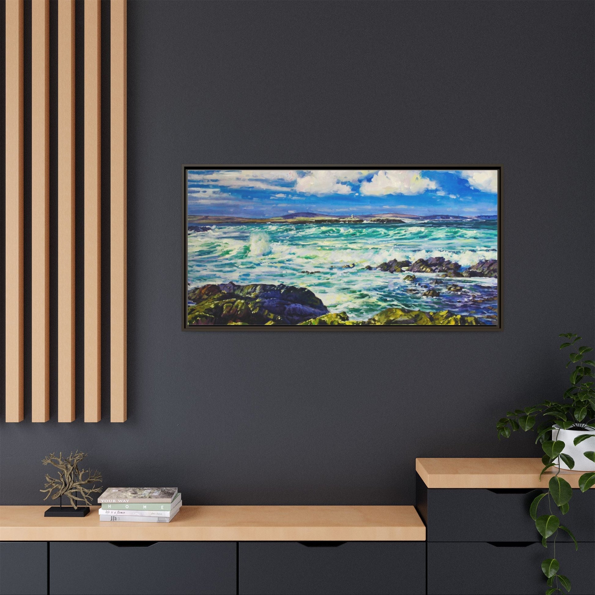 Ballyglass Lighthouse Erris wall art featuring the stunning coastal lighthouse, framed in premium materials for a perfect addition to any living space.