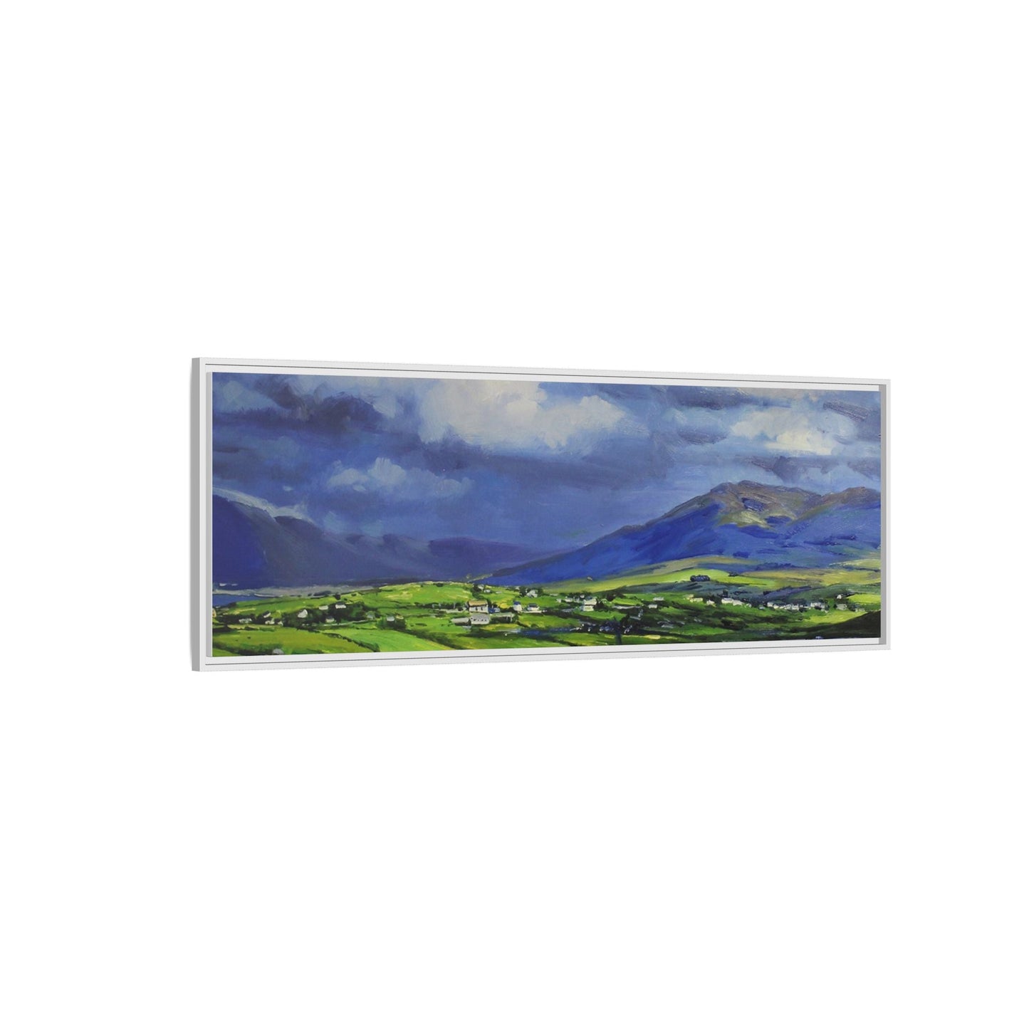 Connemara Fields - Stunning Irish landscape canvas print showcasing the serene beauty of Connemara's fields.