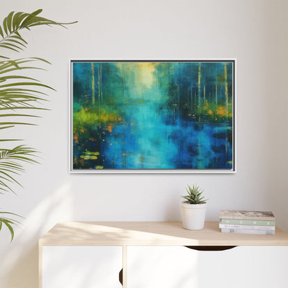 Symphony in Blue - Vibrant Abstract Canvas Print for Stylish Home Décor