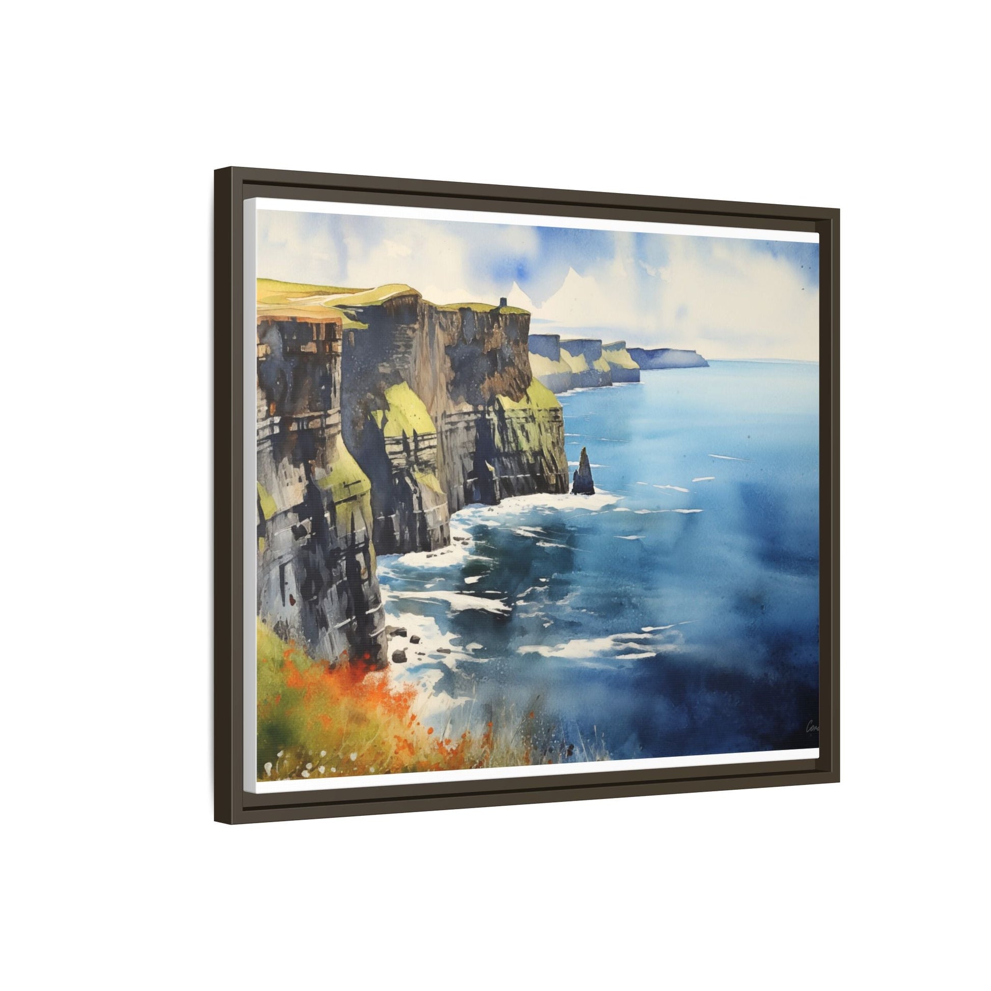 Cliffs of Moher Midday Sun - Beautiful Coastal Landscape Canvas Print