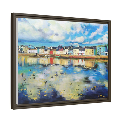 Galway Reflections wall art featuring serene Irish landscapes and water reflections, framed in premium quality wood.