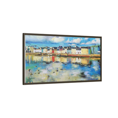 Galway Reflections wall art featuring serene Irish landscapes and water reflections, framed in premium quality wood.