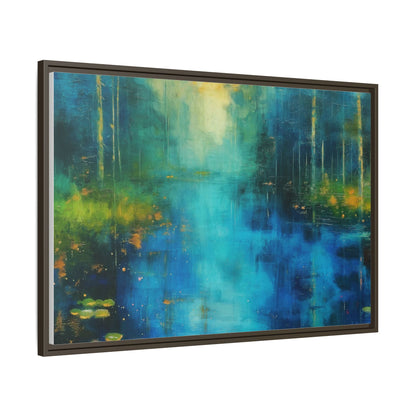 Symphony in Blue - Vibrant Abstract Canvas Print for Stylish Home Décor