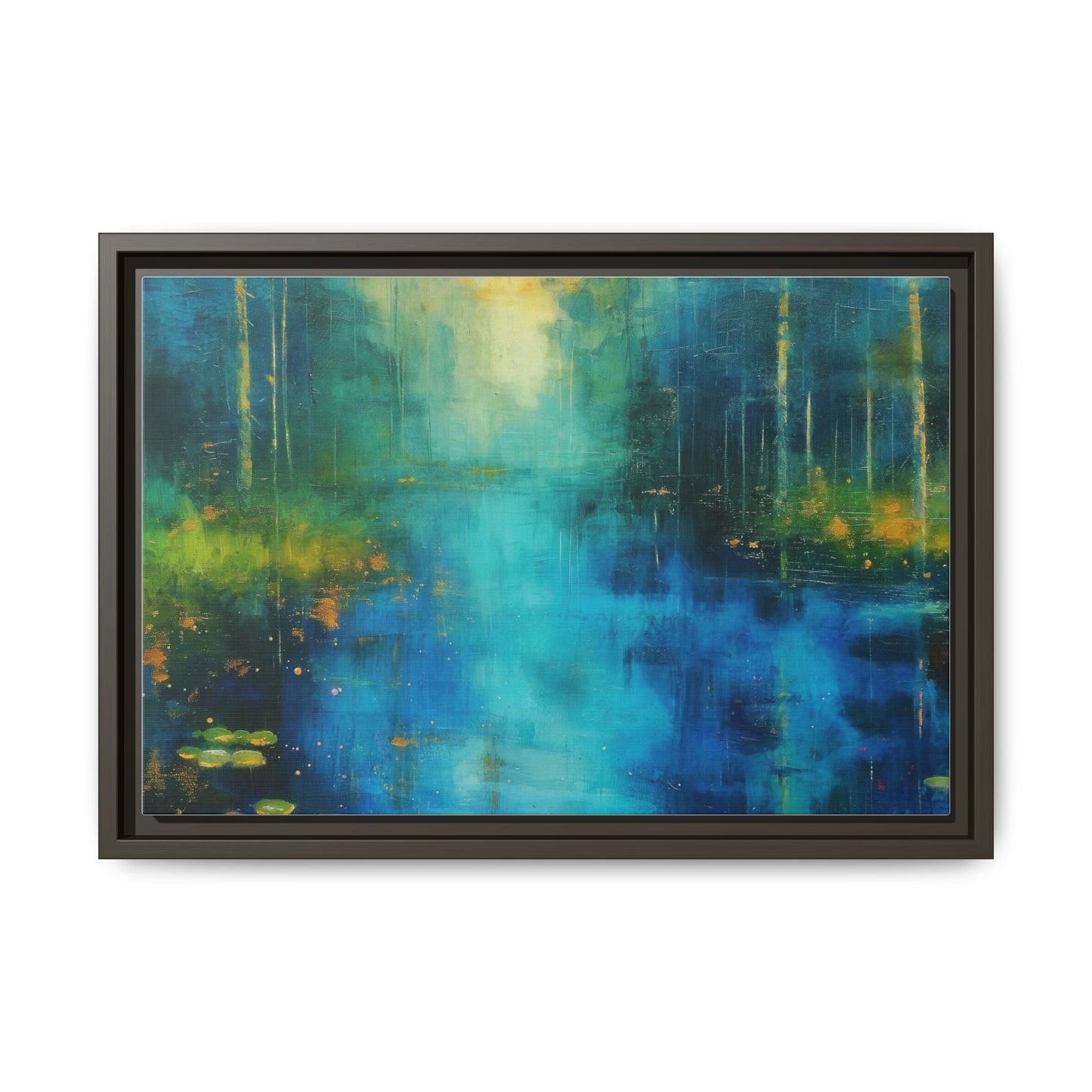 Symphony in Blue - Vibrant Abstract Canvas Print for Stylish Home Décor