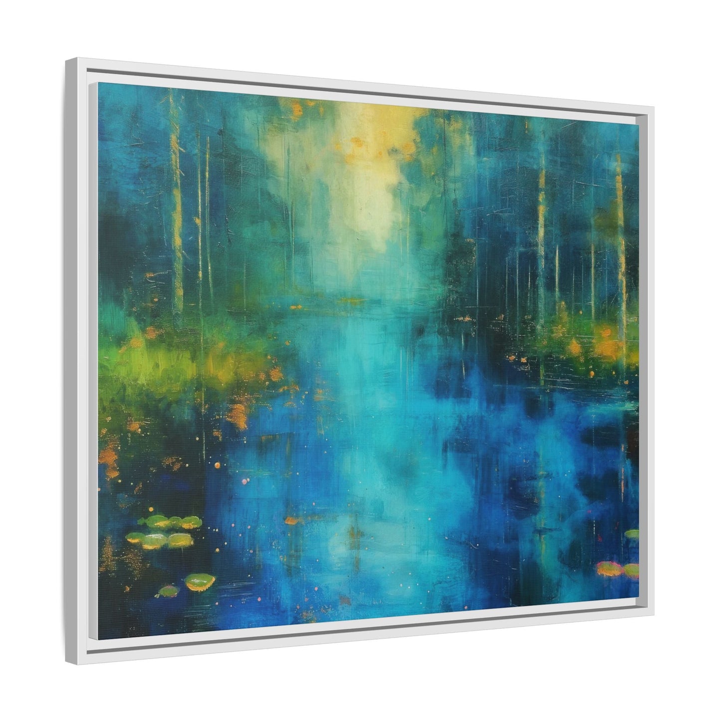 Symphony in Blue - Vibrant Abstract Canvas Print for Stylish Home Décor