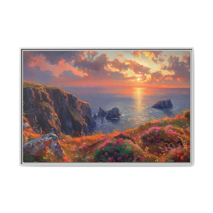 End of The Day wall art featuring a serene sunset landscape, printed on high-quality canvas to bring peaceful beauty and warmth to your home décor.