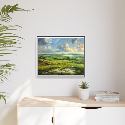 Wild Atlantic Summer Vista Wall Art - Breathtaking Coastal Landscape for Home Décor