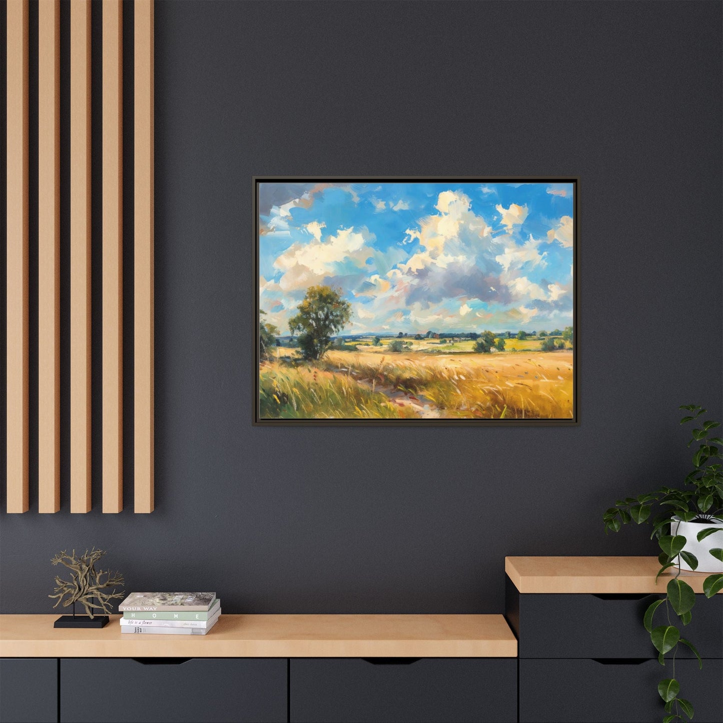 Summer Fields County Mayo Wall Art - Vibrant Irish Landscape Canvas Print