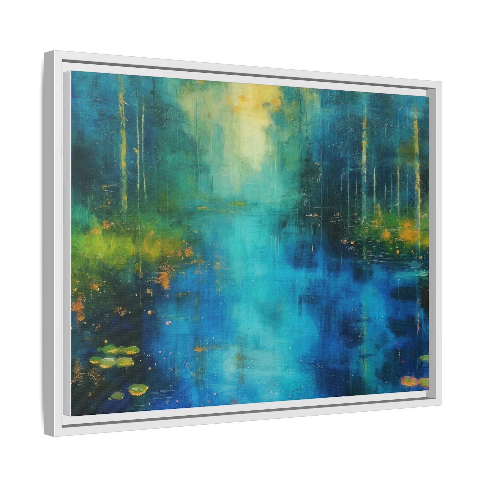 Symphony in Blue - Vibrant Abstract Canvas Print for Stylish Home Décor