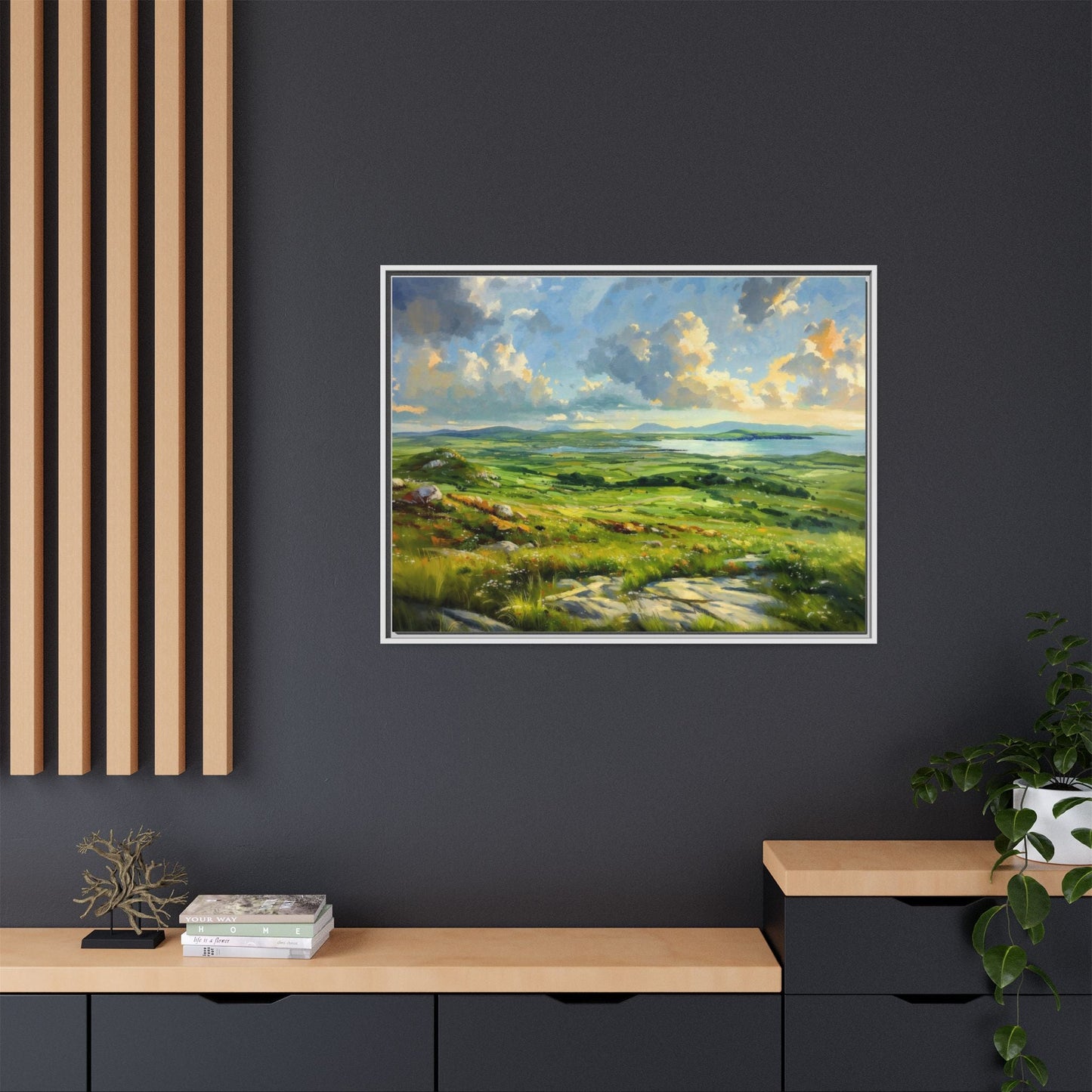 Wild Atlantic Summer Vista Wall Art - Breathtaking Coastal Landscape for Home Décor