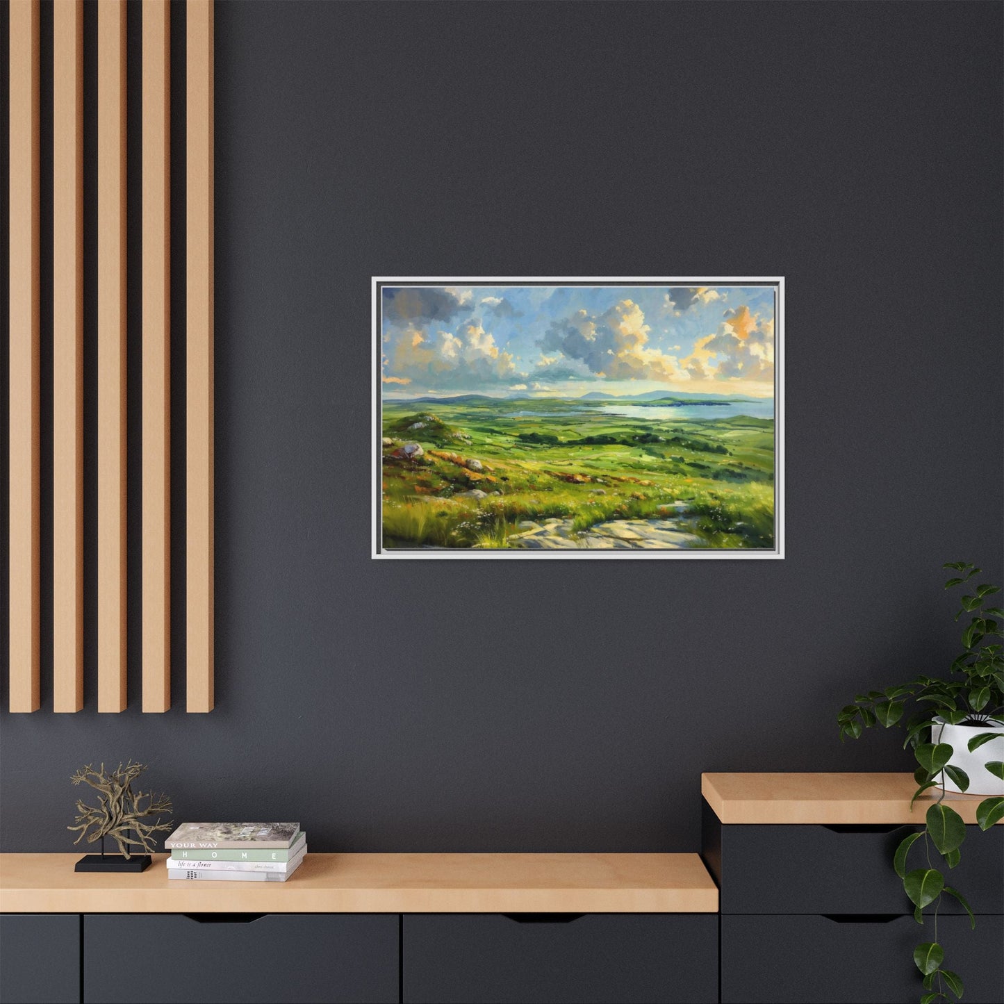 Wild Atlantic Summer Vista Wall Art - Breathtaking Coastal Landscape for Home Décor