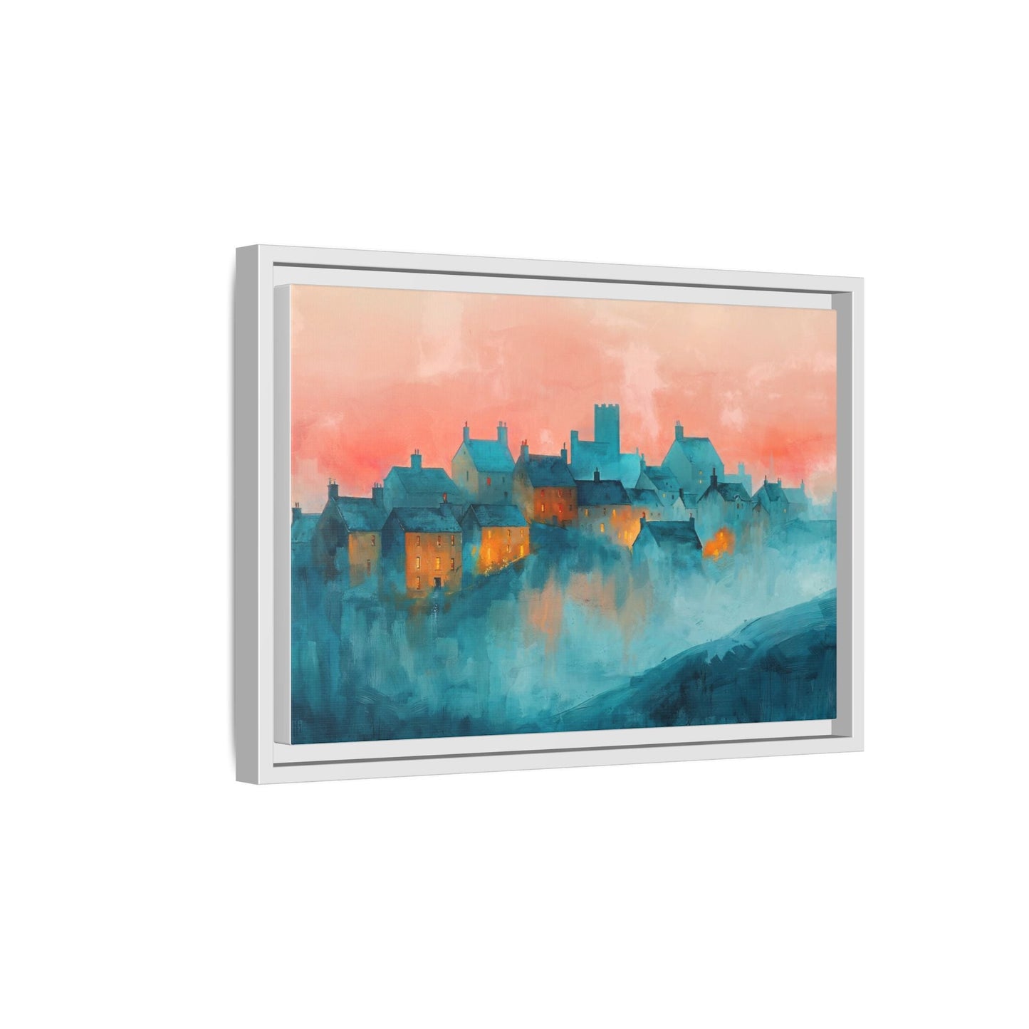 A Castle Town - Beautiful Landscape Canvas Print for all places Décor