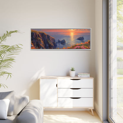 End of The Day wall art featuring a serene sunset landscape, printed on high-quality canvas to bring peaceful beauty and warmth to your home décor.