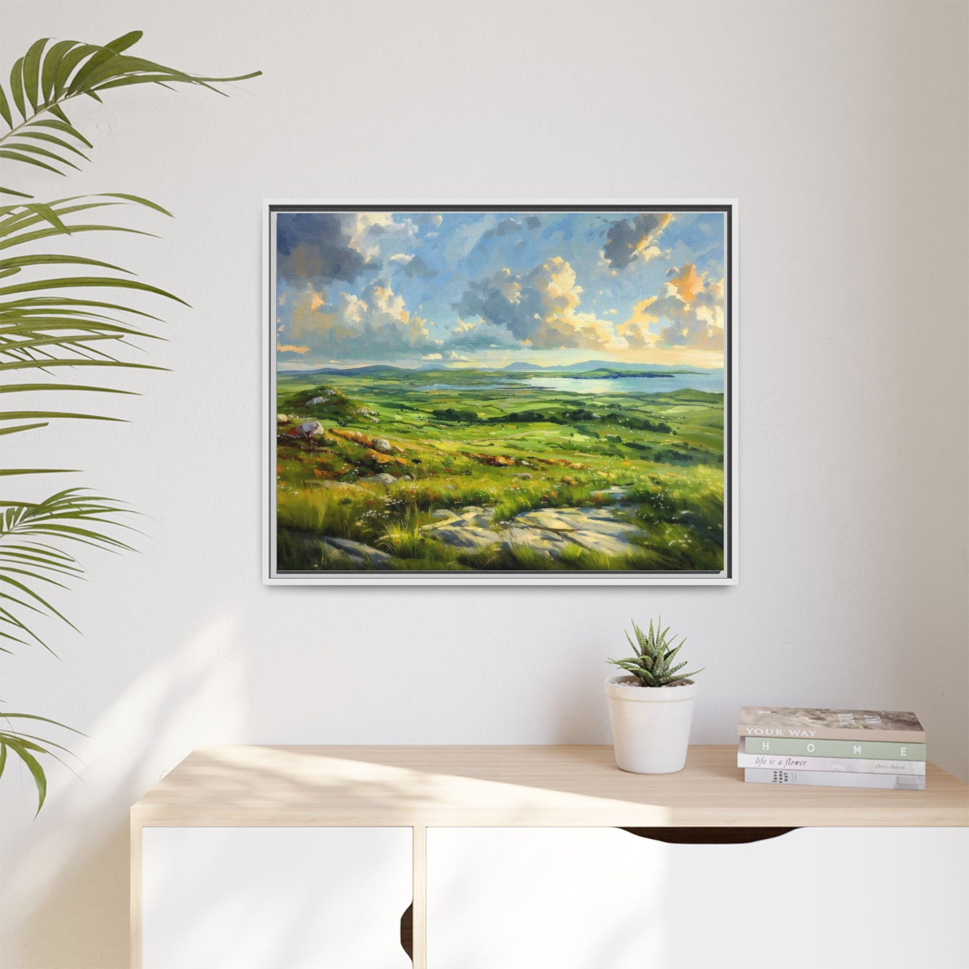 Wild Atlantic Summer Vista Wall Art - Breathtaking Coastal Landscape for Home Décor