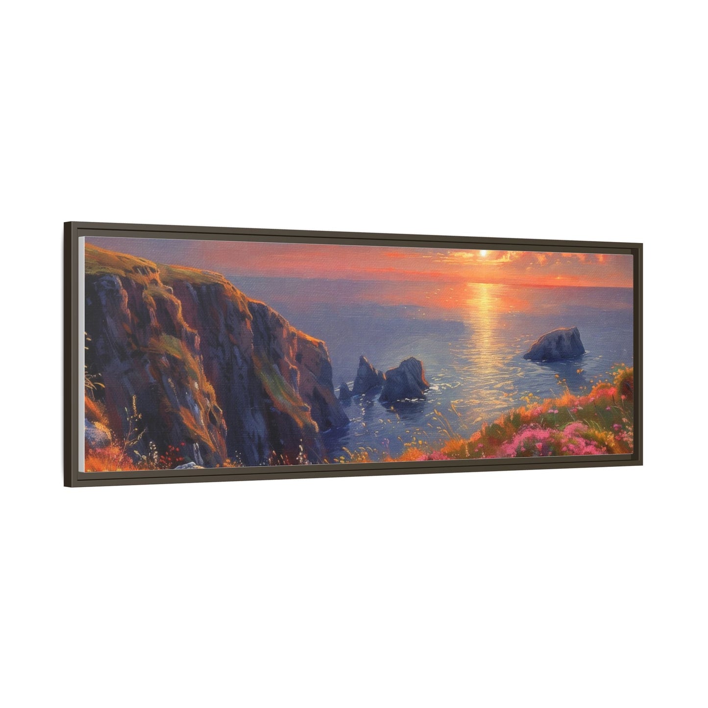 End of The Day wall art featuring a serene sunset landscape, printed on high-quality canvas to bring peaceful beauty and warmth to your home décor.