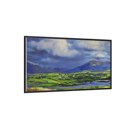 Connemara Fields - Stunning Irish landscape canvas print showcasing the serene beauty of Connemara's fields.