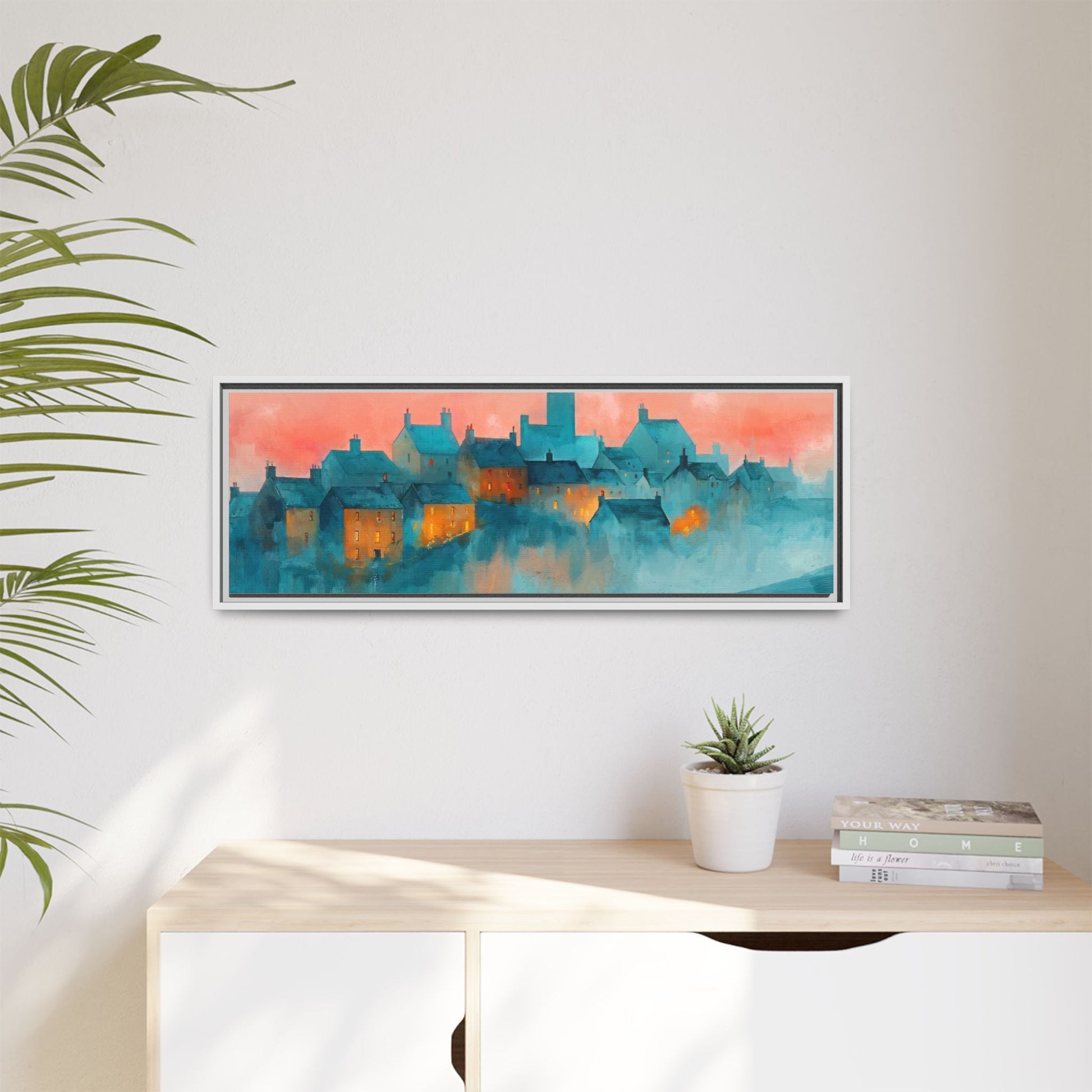 A Castle Town - Beautiful Landscape Canvas Print for all places Décor